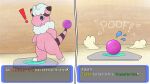  ! 16:9 ambiguous_gender anthro anthro_to_inanimate bodily_fluids crizbn english_text flaaffy flying_sweatdrops hi_res inanimate_transformation nintendo pok&eacute;mon pok&eacute;mon_(species) pok&eacute;mon_mystery_dungeon signature simple_background solo sweat sweatdrop text transformation video_games widescreen 