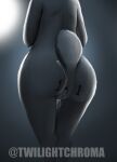  abstract_background anthro anus bodily_fluids butt cum cum_in_ass cum_inside digital_media_(artwork) disney female fur gaping gaping_anus genital_fluids genitals grey_body grey_fur hi_res judy_hopps lagomorph leporid mammal nude pussy rabbit rear_view simple_background solo standing twilightchroma zootopia 