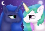  conflict duo equid equine female feral friendship_is_magic greenlion hasbro horn horse luna_(disambiguation) mammal my_little_pony pony princess princess_celestia_(mlp) royalty winged_unicorn wings 