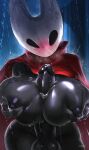  absurd_res arthropod autotitfuck balls big_breasts big_penis breast_play breasts genitals gynomorph hi_res holding_breast hollow_knight hornet_(hollow_knight) huge_breasts insect intersex lewdzure masturbation not_furry penis team_cherry video_games wet wide_hips 
