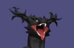 3d_(artwork) anthro black_body black_scales digital_media_(artwork) dragon facial_spikes horn imminent_vore looking_at_viewer male mouth_shot open_mouth pred_focus sam_(sammich621) sammich621 scales scalie sharp_teeth simple_background solo spikes spikes_(anatomy) teeth throat tongue yellow_eyes 