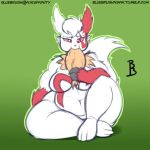  1:1 2015 3_toes 4_fingers ambiguous_gender ambiguous_prey anthro anthro_focus anthro_pred anthrofied artist_name belly big_belly big_breasts biped breasts cheek_bulge claws curvy_figure digital_media_(artwork) duo featureless_breasts feet female female_focus female_pred feral feral_prey finger_claws fingers fish flat_colors front_view fur gradient_background green_background holding_character magikarp marine markings multicolored_body multicolored_fur navel nekocrispy nintendo nude open_mouth oral_vore overweight overweight_anthro overweight_female pink_sclera pok&eacute;mon pok&eacute;mon_(species) pok&eacute;morph red_body red_eyes red_fur red_markings signature simple_background sitting soft_vore solo_focus swallowing text thick_thighs toes two_tone_body two_tone_fur url video_games voluptuous vore weight_gain white_body white_fur white_tail wide_hips zangoose 