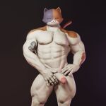  1:1 2020 3d_(artwork) 5_fingers abs aj_racer95 animal_humanoid anthro arm_markings balls barely_visible_balls barely_visible_genitalia belly biceps big_abs big_biceps big_deltoids big_muscles big_pecs big_penis big_triceps black_body black_ears black_face black_fur black_inner_ear black_markings black_tattoo blender_(software) brown_arms brown_body brown_ears brown_face brown_fur brown_inner_ear brown_markings brown_tail closed_smile colored digital_media_(artwork) domestic_cat epic_games erect_nipples erection eyes_closed facial_markings felid felid_humanoid feline felis fingers fortnite front_view fur genitals glans hand_on_balls hand_on_hip happy head_markings hi_res huge_quads humanoid humanoid_genitalia humanoid_hands humanoid_penis light looking_at_viewer male male_anthro mammal mammal_humanoid manly markings meowscles_(fortnite) multicolored_body multicolored_ears multicolored_face multicolored_fur multicolored_penis muscular muscular_anthro muscular_male navel nipples nude_anthro nude_male obliques pecs penis pink_glans pink_penis portrait pose presenting presenting_penis serratus shaded smile solo standing tattoo thick_neck thick_thighs three-quarter_portrait triceps two_tone_arms two_tone_ears two_tone_inner_ear two_tone_penis video_games white_arms white_balls white_belly white_body white_chest white_face white_fingers white_fur white_hands white_legs white_nipples white_penis 