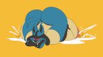  16:9 anthro big_breasts big_butt blush bodily_fluids breasts butt crossed_arms female huge_breasts huge_butt hyper hyper_breasts lactating lucario nintendo nipple_piercing nipple_ring nipples piercing pok&eacute;mon pok&eacute;mon_(species) solo thewilldpink video_games widescreen 