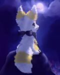  4:5 absurd_res blue_eyes blue_sclera eeveelution feral fur hi_res moon nintendo one_eye_obstructed pok&eacute;mon pok&eacute;mon_(species) recolor snoiifoxxo solo umbreon video_games white_body white_fur yellow_body yellow_fur 