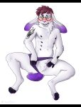  absurd_res ambiguous_gender anthro black_bars blush eyewear genitals glasses goodbiscuit hi_res lagomorph leporid letterbox mammal multi_nipple nipples nonbinary_(lore) nullo paws presenting rabbit solo vi_(peepance) 