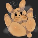  ! 1:1 animal_crossing anthro areola big_breasts blush bodily_fluids breasts coco_(animal_crossing) ebi10000000000 female hi_res lagomorph legs_up leporid mammal nintendo nipples nude puffy_areola puffy_nipples rabbit slightly_chubby solo sweat thick_thighs video_games 