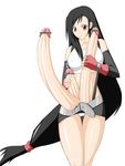  cameltoe censored cum cum_in_mouth ejaculation erect_nipples extra_penises final_fantasy final_fantasy_vii futanari handjob huge_penis lowres masturbation multi_cock multiple_penises penis tifa_lockhart 