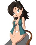  4:5 breasts clothed clothing female hair hi_res humanoid panties saiyan simple_background small_waist solo tansau underwear white_background wide_hips 