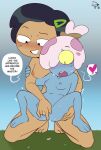  &lt;3 2021 amphibia_(series) amphibian amphibian_humanoid animal_humanoid bodily_fluids breasts child dezz dialogue disney duo english_text female female/female fingering fingering_partner frog_humanoid front_view genital_fluids grin hi_res human human_on_humanoid humanoid interspecies kneeling maddie_flour mammal marcy_wu nipples nude one_eye_obstructed open_mouth pictographics pussy_juice sex smile spread_legs spreading teenager teenager_on_child text vaginal vaginal_fingering young 