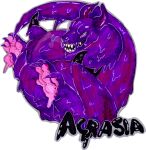 acrasia alpha_channel badge dragon female feral goo_creature goo_dragon hi_res horn pawpads sinvomits solo teeth 