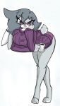  anthro big_breasts breasts clothing disney female lagomorph leporid mammal pace-maker rabbit solo sweater topwear violet_hopps zootopia 