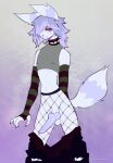  alternate_color anthro anthrofied balls blush canid canine clothed clothing digital_media_(artwork) eeveelution emo erection fur genitals girly goldelope hair hi_res looking_at_viewer male mammal nintendo nipples penis pok&eacute;mon pok&eacute;mon_(species) pok&eacute;morph simple_background solo umbreon video_games 