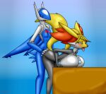  anthro anthrofied balls big_breasts black_body black_fur blonde_hair blush bodily_fluids breasts chameloshi cum cum_in_pussy cum_inside delphox duo eyes_closed female female_on_top female_penetrated fur genital_fluids genitals gradient_background hair jewelry lactating latios legendary_pok&eacute;mon male male/female male_on_bottom male_penetrating male_penetrating_female milk necklace nintendo nipples on_bottom on_top orgasm penetration penile penile_penetration penis penis_in_pussy pok&eacute;mon pok&eacute;mon_(species) pok&eacute;morph pussy reverse_cowgirl_position sex simple_background spread_legs spreading vaginal vaginal_penetration video_games white_body white_fur yellow_body yellow_fur 