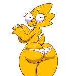  1:1 absurd_res alphys anthro big_breasts big_butt bodily_fluids breasts buckteeth butt clothed clothing curvaceous curvy_figure embarrassed eyewear female glasses heart_panties heart_print hi_res huge_butt huge_hips huge_thighs lizard looking_at_viewer looking_back looking_back_at_viewer nervous nervous_smile non-mammal_breasts open_mouth open_smile panties panties_only portrait rear_view reptile scales scalie short_stack simple_background small_waist smile solo standing surprise sweat sweetdandy teeth thick_tail thick_thighs three-quarter_portrait topless undertale_(series) underwear underwear_only voluptuous wide_eyed wide_hips yellow_body yellow_scales 