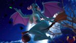 16:9 3d_(artwork) absurd_res anthro big_breasts breasts broom butt cleaning_tool digital_media_(artwork) dragon female friendship_is_magic hasbro hi_res horn loveslove membrane_(anatomy) membranous_wings my_little_pony nipples non-mammal_breasts nude princess_ember_(mlp) reptile scalie solo western_dragon widescreen wings 