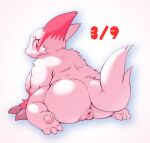  anthro anus big_butt breasts butt female genitals kneeling looking_at_viewer looking_back nintendo nude overweight overweight_female pok&eacute;mon pok&eacute;mon_(species) puffy_anus pussy solo video_games woory zangoose 