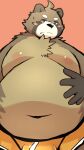  2021 9:16 anthro belly black_nose blush bulge canid canine clothing hi_res humanoid_hands kemono male mammal menmen_kesinn moobs navel nipples overweight overweight_male raccoon_dog simple_background solo tanuki underwear 