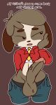  animal_crossing anthro balls bedroom_eyes big_balls big_penis bodily_fluids canid canine canis clothed clothing digby_(animal_crossing) domestic_dog flustered genitals hand_on_cheek hi_res looking_away male mammal narrowed_eyes nintendo pants_down partially_clothed penis seductive shih_tzu small_waist solo sweat toy_dog vein veiny_penis video_games vilepluff wide_hips 