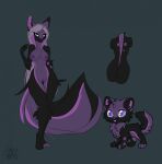  anthro breasts canid canine canis chibi female feral genitals hi_res mammal model_sheet nsfw_art nsfw_source nude pussy rielity wolf yaethierial_(character) 