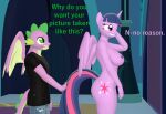  3d_(artwork) anthro anthrofied big_breasts breasts digital_media_(artwork) dragon duo equid equine female friendship_is_magic hasbro horn male mammal membrane_(anatomy) membranous_wings my_little_pony nipples nude papadragon69 spike_(mlp) twilight_sparkle_(mlp) winged_unicorn wings 