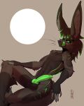  2021 4:5 abs animal_genitalia anthro balls balls_on_leg big_balls big_ears big_penis black_balls black_body black_fur black_nose canid canine claws dominant dominant_male elbow_tufts erection fennec fluffy fluffy_tail fox fur genitals green_eyes green_penis hi_res hybrid knot licking licking_lips licking_own_lips looking_at_viewer lying male mammal minikane nude penis penis_on_belly presenting redmok relaxing self_lick sheath solo streamer tongue tongue_out tufted_fur youtuber 