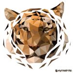  1:1 2017 alpha_channel brown_body brown_eyes brown_fur felid feral fur low_poly male mammal mytigertail pantherine signature solo tan_body tan_fur tiger 