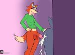  after_sex animal_crossing anthro audie_(animal_crossing) balls big_penis bodily_fluids bottomless butt canid canine canis clothed clothing cum cum_from_ass cum_in_ass cum_inside cum_on_butt duo faceless_character faceless_male fours_(artist) from_behind_position genital_fluids genitals gradient_background gynomorph gynomorph/male gynomorph_penetrating gynomorph_penetrating_male hand_on_butt hi_res intersex intersex/male intersex_penetrating intersex_penetrating_male male male_penetrated mammal nintendo penetration penis sex simple_background through_wall tongue tongue_out video_games wolf 