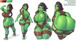  16:9 abs areola big_breasts big_butt breasts butt demimond23 female green_body green_skin hi_res huge_breasts huge_butt humanoid humanoid_pointy_ears looking_at_viewer looking_back muscular muscular_female nipples not_furry orc thick_thighs tusks wide_hips widescreen 