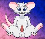  abstract_background absurd_res anthro hi_res male mammal mouse murid murine rodent sitting solo suiro white_body 