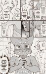  ? anthro aoniya_yuudai blush canid canine canis clothed clothing comic confident dark_ishihara domestic_cat domestic_dog duo english_text eyes_closed felid feline felis hi_res kaneinu_kosuke locker_room looking_at_viewer male mammal muscular muscular_anthro muscular_male nervous_smile nude open_mouth smile standing text towel tuft underwear undressing 