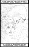  arania comic dryad duo english_text female female_focus hi_res humanoid male monochrome open_mouth plant solo_focus text the_cabin_in_the_woods_(arania) tree tree_stump 