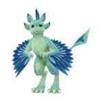  1:1 4_ears alpha_channel anthro avali avali_(original) blue_body blue_feathers countershading dewclaw digitigrade feathered_crest feathered_wings feathers female green_body green_eyes head_crest hi_res luvashi multi_ear sharklilly solo standing winged_arms wings 