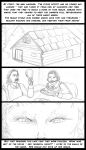  angry arania cabin comic english_text facial_hair female fire_in_eyes food group hi_res human humanoid inside male mammal monochrome mustache text the_cabin_in_the_woods_(arania) 