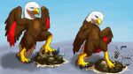  16:9 accipitrid accipitriform after_vore annie_the_eagle avali avian bald_eagle bird bird_feet bone brown_body comic crush death disposal duo eagle feathered_wings feathers feces female female_pred feral feral_pred gyrotech hi_res luvashi same_size_vore scat sea_eagle silent_e skull vore widescreen wings 