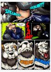  anthro burping eyewear felid glasses group harkin_theflyinghog male male/male mammal oral pantherine rouen_(blazingfrostwolf) sex swallowing ursid vore yoked_coder 