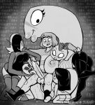  alternate_universe anthro balls bent_over big_balls big_breasts big_butt big_penis blush bodily_fluids bottomless bow_tie breasts butt clitoris clothed clothing crossgender dripping female gaster_follower gaster_follower_1_(undertale) genital_fluids genitals goner_kid group huge_breasts huge_penis human humanoid humanoid_genitalia humanoid_penis kitty_(under(her)tail) leaning leaning_back licking lips lizard long_penis male male/female mammal monster oral penile penis penis_lick precum precum_drip protagonist_(undertale) pubes pussy reptile retracted_foreskin saliva saliva_on_penis scalie sex surrounded sweat thewill thick_lips thick_penis thick_thighs tongue tongue_out under(her)tail undertale undertale_(series) unknown_species video_games 