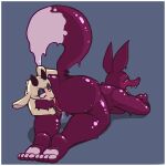  1:1 alpha_channel anal anthro bodily_fluids border bovid butt canid canine caprine crossgender crouching dripping duo feet female female/female fingering fingering_partner fox genital_fluids glistening glistening_body goat goo_creature grin gud gud_(fursona) hi_res horn mammal newd_(fursona) oral presenting purple_body pussy_juice rimming sex smile transparent_border vaginal vaginal_fingering 