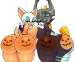  anthro big_breasts big_butt breast_squish breasts breasts_frottage butt chiropteran duo female female/female hi_res huge_butt humanoid mammal matospectoru midna nintendo rouge_the_bat sega sonic_the_hedgehog_(series) squish the_legend_of_zelda thick_thighs twili twilight_princess video_games 