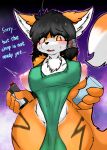  &lt;3 &lt;3_eyes absurd_res anthro apron big_breasts blush breasts canid canine clothed clothing container cup female fox fur genitals green_apron hair hi_res i_mean_breast_milk looking_at_viewer mammal meme milkteafox mostly_nude nipples pussy solo 