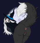  anthro anus butt canid canine canis domestic_dog female genitals halloween hi_res holidays mammal mingo_kodoku pussy solo 