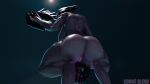  16:9 2019 3d_(artwork) alien anthro biped breasts butt digital_media_(artwork) female genitals halo_(series) hi_res looking_at_viewer microsoft nude pussy sangheili simple_background solo sowat-blend video_games weapon widescreen xbox_game_studios 