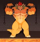  abs absurd_res anthro armband balls bedroom_eyes biceps big_arms big_nipples big_pecs bowser bracelet chain collar detailed_background dungeon eyebrows flaccid flexing foreskin genitals grin hair hi_res horn humanoid_genitalia humanoid_penis jewelry king_koopa koopa lava long_foreskin male mario_bros muscular muscular_anthro muscular_male narrowed_eyes nintendo nipples nude pecs penis red_hair reptile saggy_balls scalie seductive shell smile smirk solo spiked_armband spiked_bracelet spiked_collar spiked_shell spikes spikes_(anatomy) spiky_hair standing thick_eyebrows thick_penis thick_tail thick_thighs turtle underlit ventesthefloof video_games 
