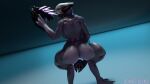  16:9 2019 3d_(artwork) alien anthro barefoot biped breasts butt digital_media_(artwork) feet female genitals halo_(series) hi_res microsoft nude pussy sangheili solo sowat-blend video_games weapon widescreen xbox_game_studios 