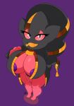  areola areola_slip big_breasts breasts clothed clothing digital_media_(artwork) female half-closed_eyes hi_res humanoid looking_at_viewer looking_up mega_banette mega_evolution mostly_nude narrowed_eyes naughty_face nintendo not_furry nr_ac pok&eacute;mon pok&eacute;mon_(species) short_stack simple_background smile solo thick_thighs video_games zipper 