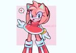  &lt;3 5_fingers accessory amy_rose anthro boots chinchilla010 clothing eulipotyphlan female fingers footwear fur gloves green_eyes hair hair_accessory hairband handwear heart_reaction hedgehog hi_res mammal pink_body pink_fur pink_hair sega signature smile solo sonic_the_hedgehog_(series) speech_bubble video_games 