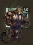  2018 anthro areola balls benji_(character) biceps big_balls big_muscles big_penis biped bottomless clothed clothing clouded_leopard digital_media_(artwork) ear_piercing felid flexing fur genitals hi_res huge_biceps huge_muscles huge_pecs huge_thighs humanoid_genitalia humanoid_penis mainlion male mammal mirror_selfie muscular muscular_anthro muscular_male nipples pantherine pecs penis piercing quads saggy_balls selfie shirt smile solo spots spotted_body spotted_fur standing tan_body tan_fur tank_top tank_top_only text thick_thighs topwear topwear_only url whisker_spots yellow_body yellow_fur 