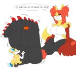  2019 5_toes anthro big_breasts big_feet braixen breasts claws delphox dialogue digit_ring duo english_text expansion eyewear feet female foot_expansion foot_fetish foot_focus foot_lick foot_play glasses hair heartman98 hi_res huge_feet humanoid_feet jewelry larger_anthro larger_female licking macro male male/female micro micro_on_macro nintendo pok&eacute;mon pok&eacute;mon_(species) ring simple_background size_difference small_waist smaller_anthro smaller_male soles text toe_claws toe_ring toes tongue tongue_out video_games white_background 
