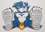  2021 4_toes anthro anti_dev bulge clothing feet foot_focus footwear genitals idw_publishing male mammal mephitid nipples penis rough_the_skunk sega shoes simple_background skunk solo sonic_the_hedgehog_(comics) sonic_the_hedgehog_(idw) sonic_the_hedgehog_(series) toes torn_shoes traditional_media_(artwork) white_background yellow_sclera 
