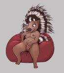  anthro becky_(sing) breasts crested_porcupine female fur genitals hi_res honeymono hystricid illumination_entertainment mammal nipples nude porcupine pussy rodent simple_background sing_(movie) smile solo 